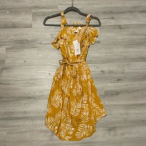 🎉HP🎉 Roxy small yellow solo adventure dress NWT